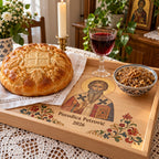 Slavski poslužavnik sa kolačem i žitom