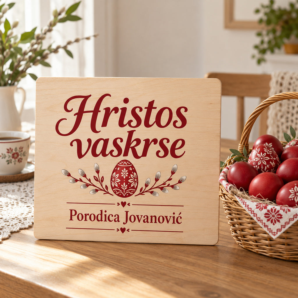 Uskrsna ploča s prezimenom