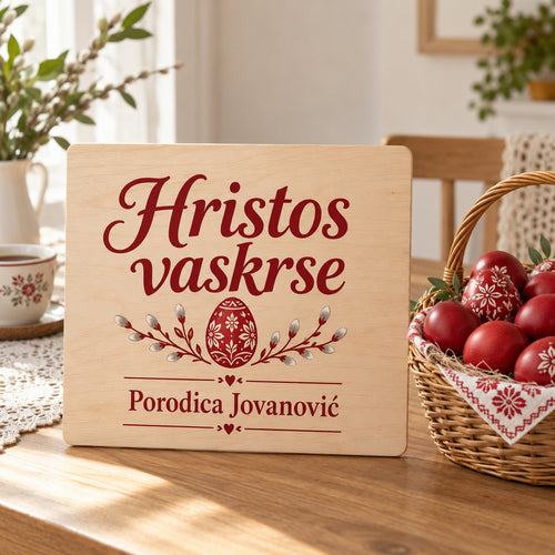 Tabla za Vaskrs i Uskrs sa prezimenom