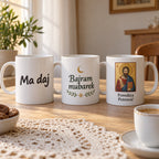 Šolja sa ikonom pored drugih šolja