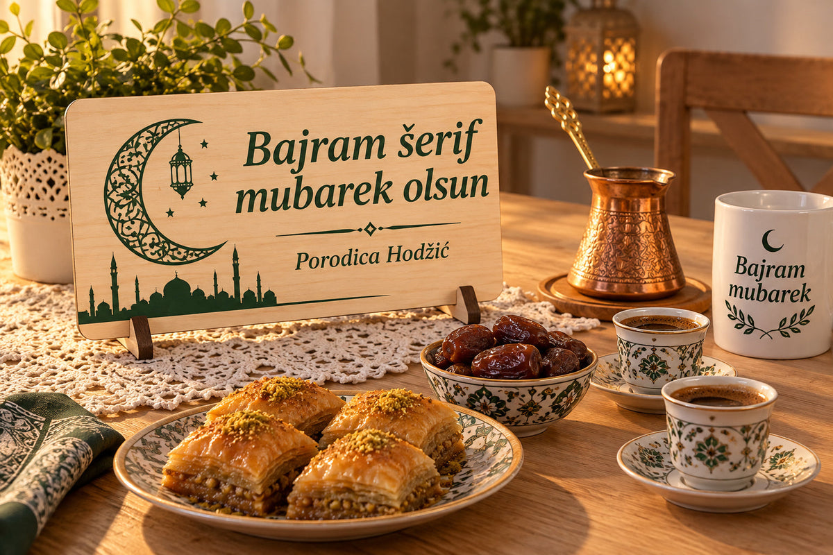 Šolja za Bajram na svečanom stolu