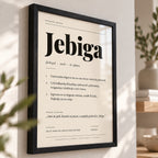 Poster Balkanski rečnik, reč Jebiga, detalj rama